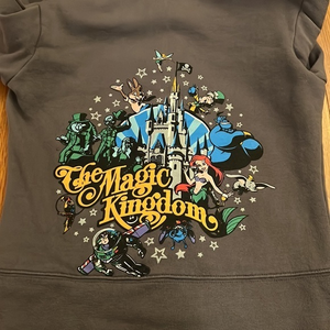 Disney Parks Magic Kingdom Zip Hoodie with Printed Back Size XS VGUC!‎ 💕